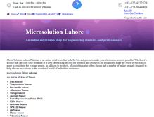 Tablet Screenshot of microsolution.com.pk